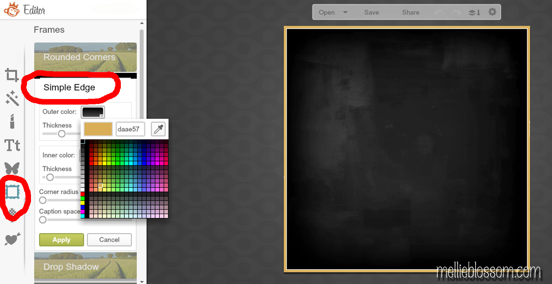 How to Make a Blackboard Background in PicMonkey mellie blossom