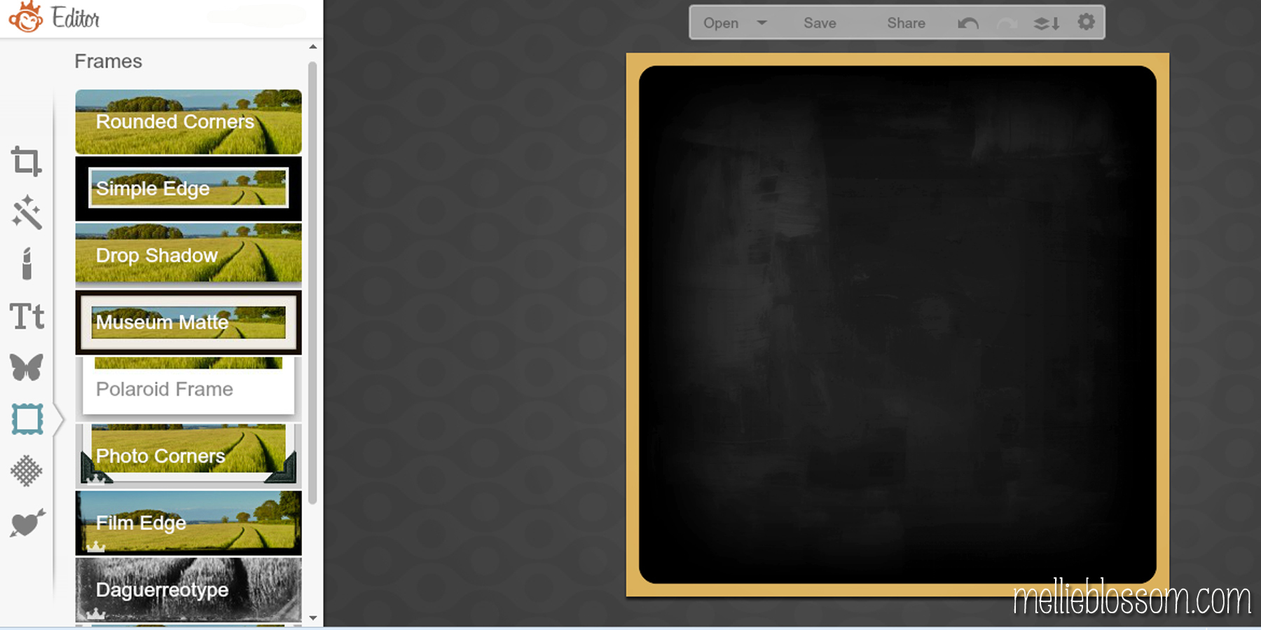 How to Make a Blackboard Background in PicMonkey mellie blossom