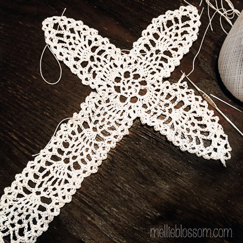 Crochet Cross and Sugar Starch Recipe for Crochet Doilies - mellie ...