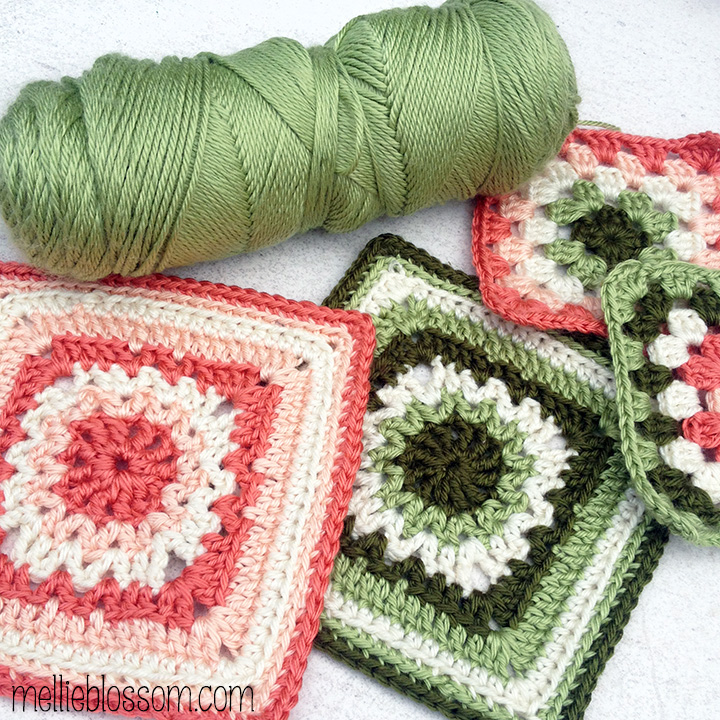 January Crochet Along Squares - mellie blossom