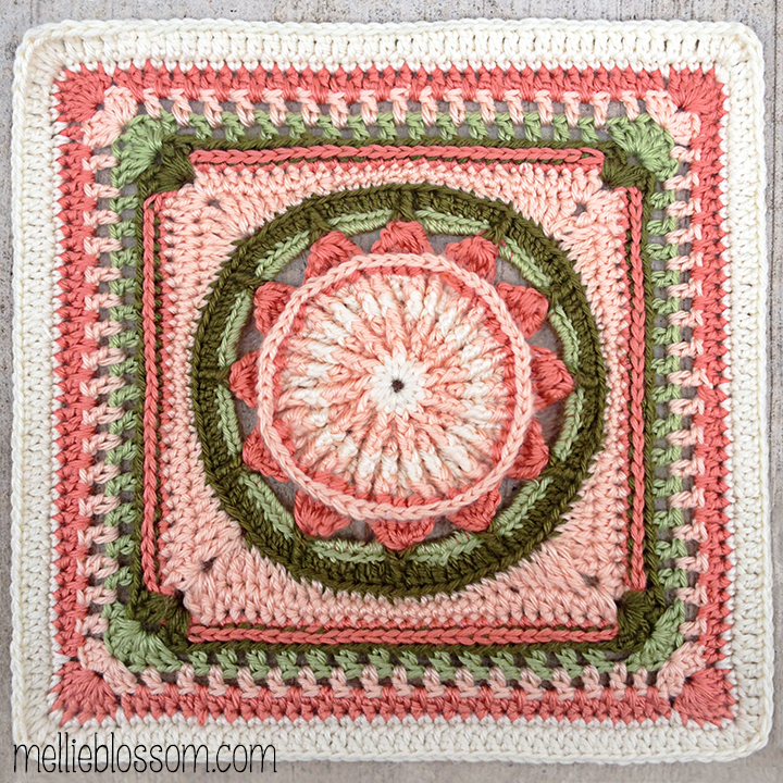 January Crochet Along Squares - mellie blossom
