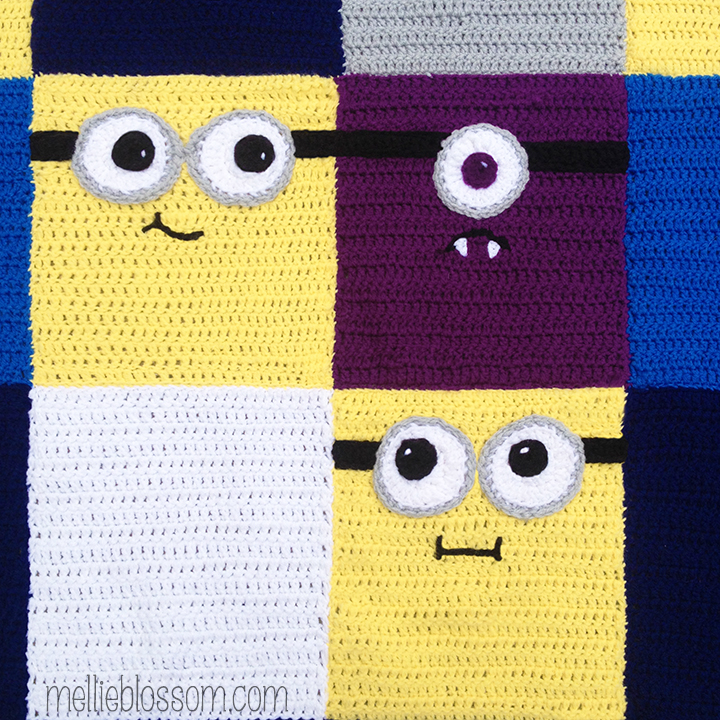 Crochet Minions Blanket - mellie blossom