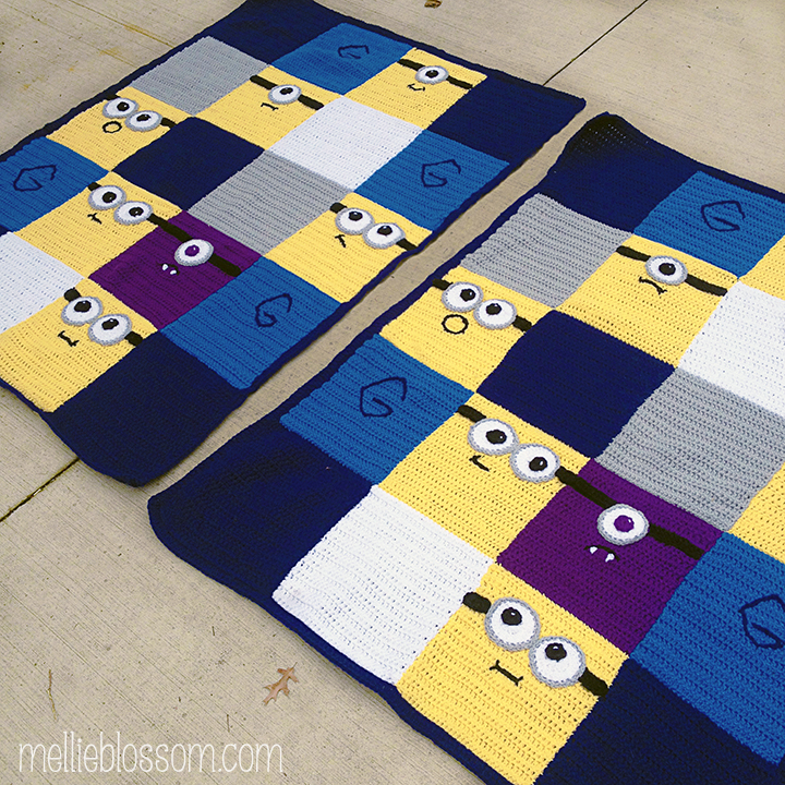 Crochet Minions Blanket - mellie blossom