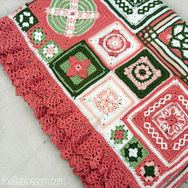 2015 Finished Crochet Along Blanket mellie blossom