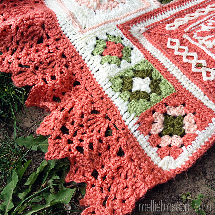 2015 Finished Crochet Along Blanket mellie blossom