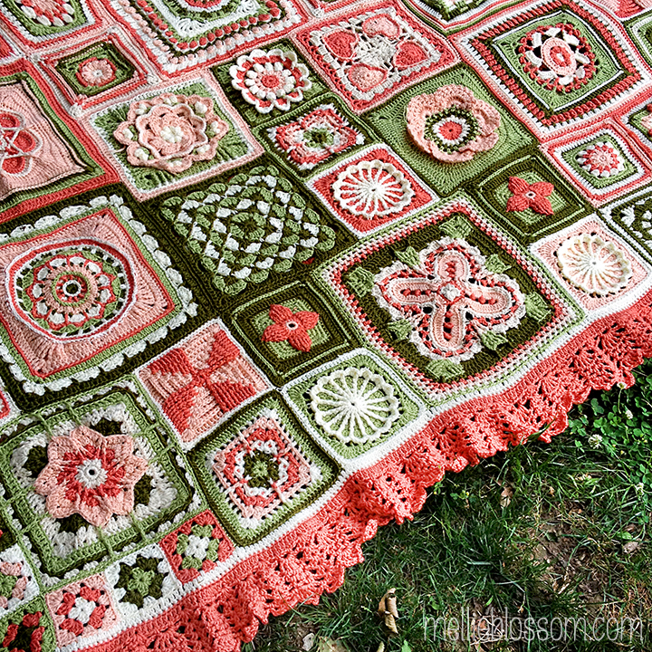 2015 Finished Crochet Along Blanket mellie blossom