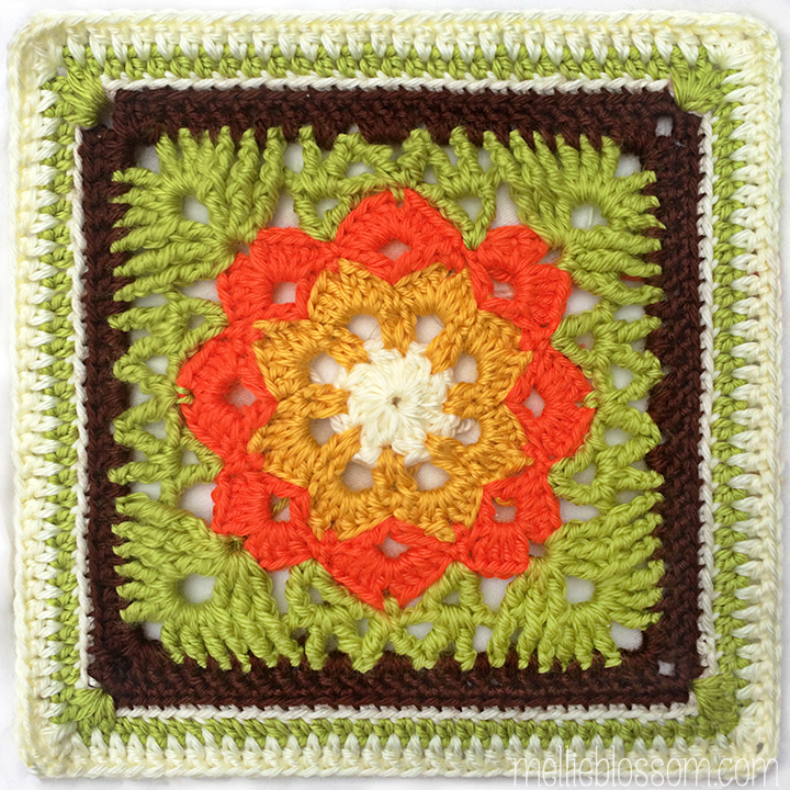 2017 Crochet Along - Kaleidoscope Square - mellieblossom.com