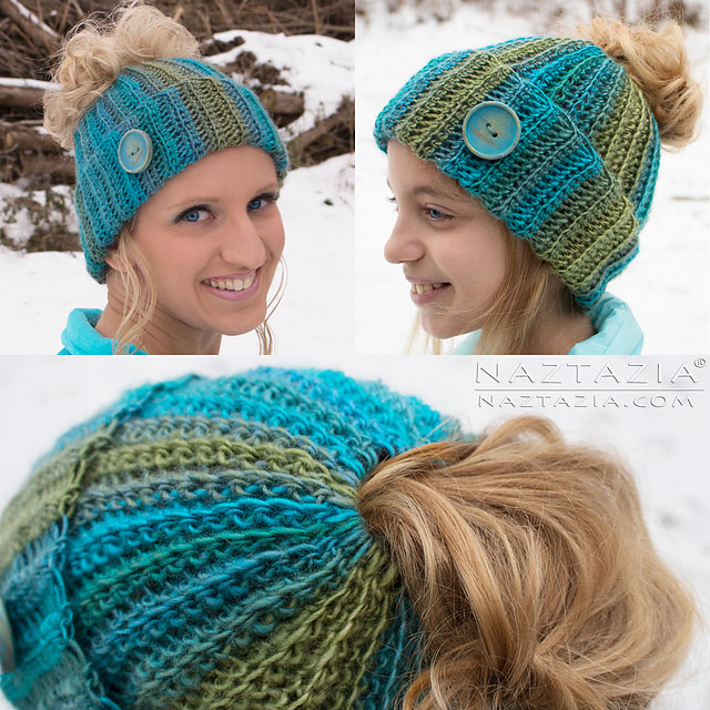 Crochet Trends - Bun Hats