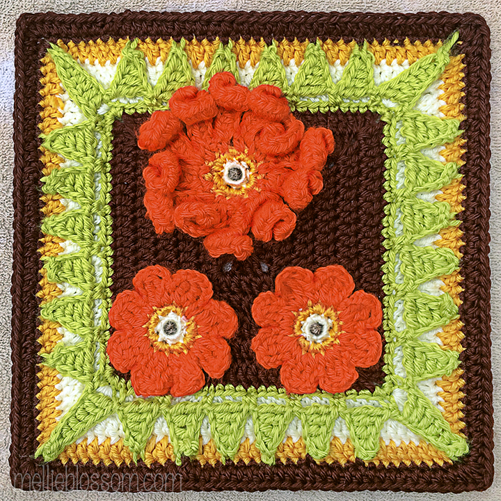 Crochet Squares - March - mellieblossom.com