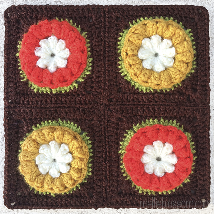 Crochet Squares - March - mellieblossom.com